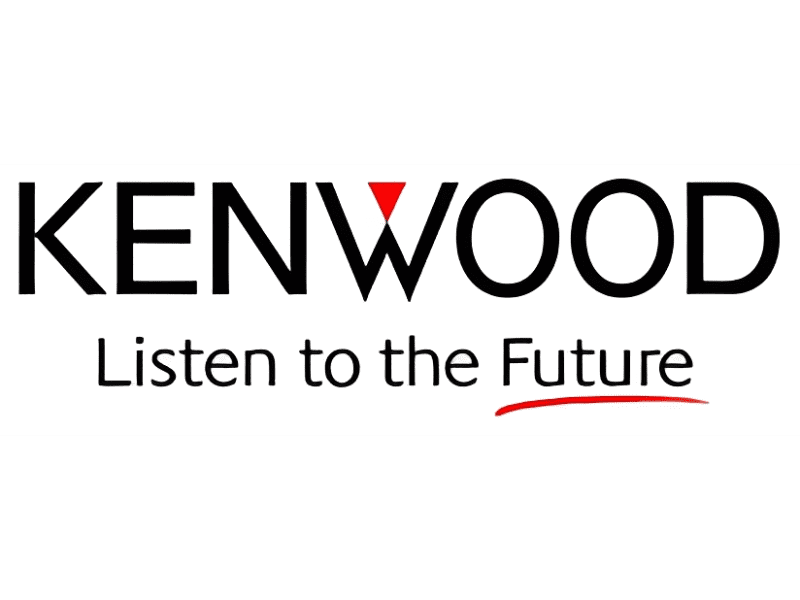 Black and red Kenwood emblem