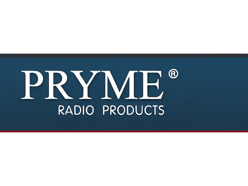 Blue and white PRYME branding